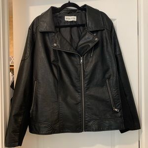 Ava & Viv Faux Leather Moto Jacket